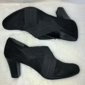 Suede Black Heels